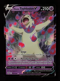 Hisuian Typhlosion V 053/189 Ultra Rare SWSH10: Astral Radiance Pokemon Card - Image 1
