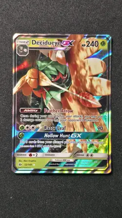 Decidueye GX 12/149 Ultra Rare SM Base Set Pokemon Card - Image 1