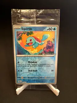 *SEALED* Mint Squirtle Pokemon Center Stamped Reverse Holo Promo 007/165 151 - Image 1