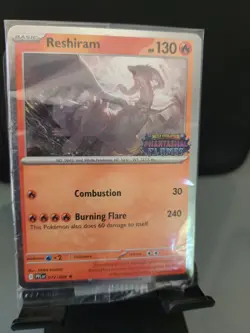 Pokemon Card Phantasmal Flames Reshiram 017/094 *Stamped Promo* Sealed NM - Image 1