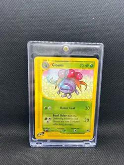 2002 Pokemon Expedition Gloom 78/165 Reverse Holo E-Reader Vintage WOTC - Image 1