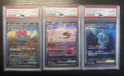 Complete PSA 10 Pokemon 151 SAR Trio 200-202 Charizard Blastoise Venusaur JP - Image 1