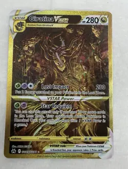 Pokemon TCG Giratina VSTAR GG69/GG70 Crown Zenith GG Secret Rare Holo - Image 1