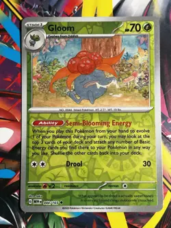 Pokemon 151 - Gloom 044/165 - Reverse Holo - NM - Image 1
