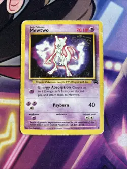 Mewtwo Black Star Promo #3 WB Stamped Pokemon TCG 1999 Mewtwo Strikes Back DMG - Image 1
