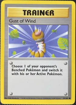 Gust of Wind 093/102 Base Set Regular - Pokemon Card - Image 1