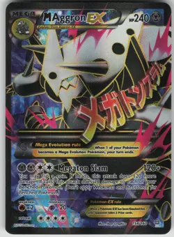 Pokemon TCG M Aggron EX (154 Full Art) Ultra Rare XY - Primal Clash 154/160 - Image 1
