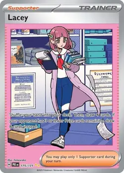 Pokemon Lacey 175/131 Sv: Prismatic Evolutions Special Illustration Rare Holo - Image 1