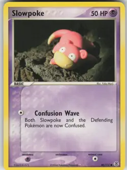Pokemon TCG Slowpoke Common FireRed & LeafGreen 80/112 - Image 1