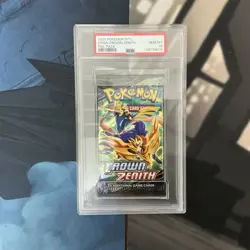 2023 POKEMON INT’L SWSH CROWN ZENITH FOIL PACK PSA 10 - Image 1