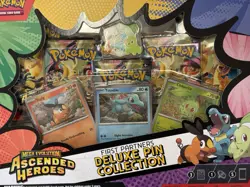 Pokemon Mega Evolution Ascended Heroes First Partners Deluxe Pin Collection Box - Image 5