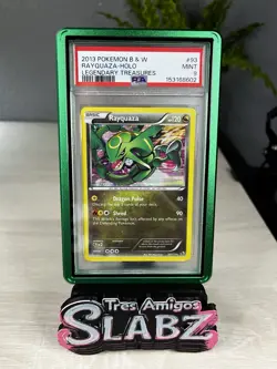2013 Pokemon Rayquaza Holo Legendary Treasures Black & White 93/113 PSA 9 Mint - Image 1