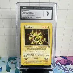 CGC 9 MINT Electabuzz # 2 WB Movie WOTC Black Star PROMO Pokemon Card - Image 1