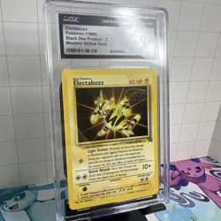 CGC 9 MINT Electabuzz # 2 WB Movie WOTC Black Star PROMO Pokemon Card - Image 2