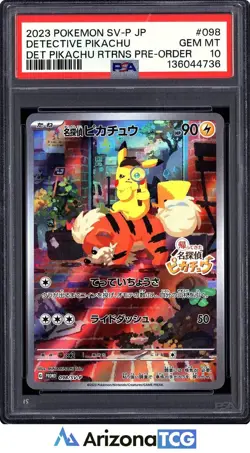 Pokemon 2023 Detective Pikachu 098/SV-P Promo Japanese GEM MINT PSA 10 - Image 1