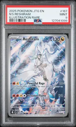 Pokemon TCG Journey Together: N's Reshiram 167/159 PSA 9 - Image 1