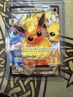 Pokemon Company Flareon EX RC28/RC32 Generations RC Ultra Rare Full Art Holo - Image 1