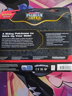 Pokemon Scarlet & Violet: Paldean Fates Greavard Tech Sticker Collection Blister - Image 2