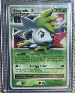 Shaymin LV.X (Sky Forme) 127/127 Platinum Holo Ultra Rare English 2009 - Image 1