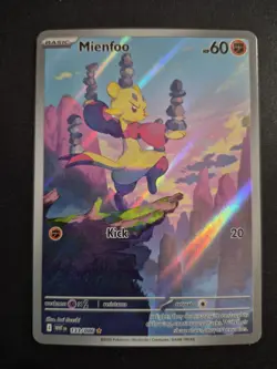 Mienfoo 133/086 SV: White Flare Illustration Rare Pokemon Card - Image 1