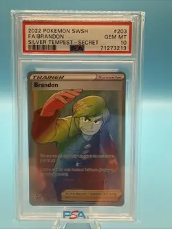 2022 Pokemon Silver Tempest Brandon #203 Rainbow - Image 1