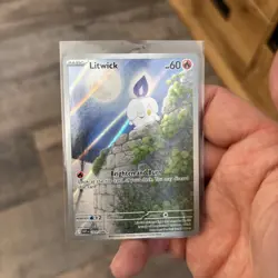 Pokemon TCG Litwick 101/086 White Flare Illustration Rare NM - Image 1