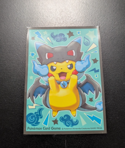 Mega Charizard X Poncho Pikachu Individual Card Sleeve Pokemon Japan Original - Image 1
