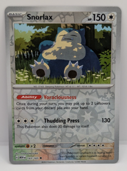 Snorlax 143/165 Sv: Scarlet & Violet 151 Reverse Holo NM Pokemon - Image 1