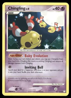 2007 Pokemon Chingling Uncommon Mysterious Treasures 42/123 DMG - Image 1