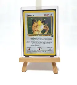 Pokemon Meowth 10 Promo Holo Wizards Black Star Promos Excellent mit Toploader - Image 1