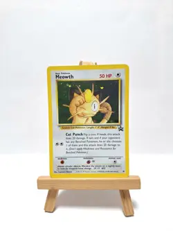 Pokemon Meowth 10 Promo Holo Wizards Black Star Promos Excellent mit Toploader - Image 2