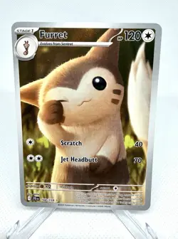 2025 Furret Pokemon Journey Together Illustration Rare 168/159 Full Art - Image 1