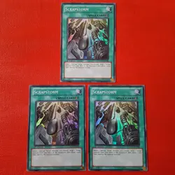 Yugioh Scrapstorm DREV-EN048 1st Edition Playset - Image 1