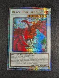 Yugioh Black Rose Dragon RA04-EN057 1st Alt Art Quarter Century Rare NM - Image 1
