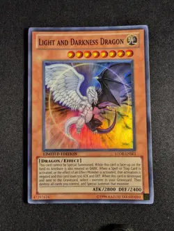 Yugioh - Light and Darkness Dragon STOR-ENSE1 Limited Super Rare NM - Image 1