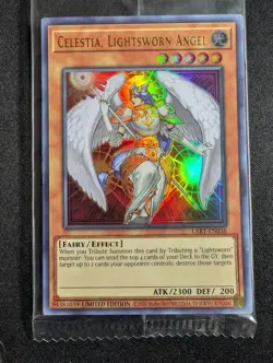 Yugioh - Celestia, Lightsworn Angel LART-EN036 Limited Edition Ultra Rare NM - Image 1