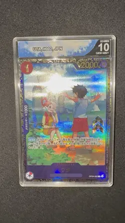 One Piece; Uta (OP09-002); Flagship Promo; CGS 10 Gem Mint - Image 3