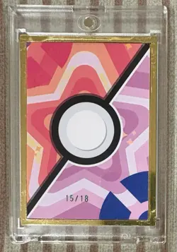 Pokemon Elf Eif Chinese Origin 1.0 Gold Frame Mimikyu Metal Card 15/18 Case Hit - Image 2