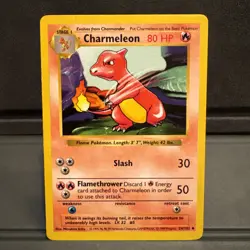 Pokemon TCG Charmeleon Base Set, Unlimited Uncommon Card Shadowless - Image 1