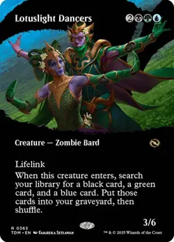 Lotuslight Dancers (Borderless) [Tarkir: Dragonstorm] MTG - Image 1