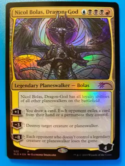MTG 1x FOIL Nicol Bolas, Dragon-God # 522 Secret Lair Drop Magic Gathering x1 NM - Image 1