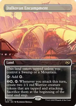 Dalkovan Encampment (Borderless) [Tarkir: Dragonstorm] MTG - Image 1