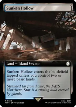 Sunken Hollow (Extended Art) -Foil Near Mint MTG Universes Beyond: Fallout - Image 1