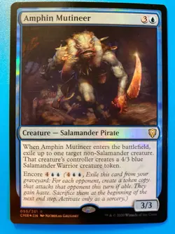 MTG 1x FOIL Amphin Mutineer # 55 Commander Legends Magic the Gathering x1 NM - Image 1