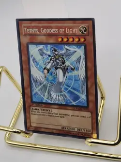 Yugioh Tethys, Goddess of Light CRMS-EN095 Secret Rare 1st Ed Very Light Play - Image 4