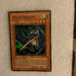 Yu-Gi-Oh! TCG Spear Dragon Legacy of Darkness LOD-035 Super Rare Unlimited MP - Image 1