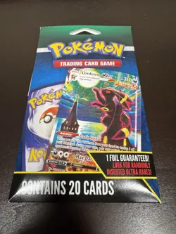 POKEMON TCG 25 Card Walmart Pack - Sealed - Moonbreon VMax Alt Chase Umbreon New - Image 1