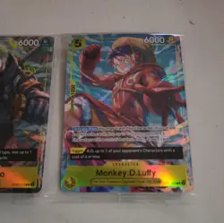 One Piece CCG Promo Cards Monkey D Luffy & Roronoa Zoro OP12 Illustration Box 3 - Image 3