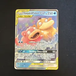 Pokemon TCG Slowpoke & Psyduck GX Sm-Unified Minds Ultra Rare Holo 35/236 Card - Image 1