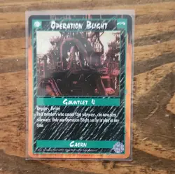 White Wolf Operation Blight Card Sept Rage CCG 1995 English Omaha Perez - Image 1